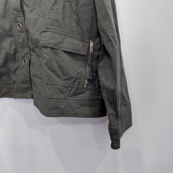 In Every Story Flower Embroidered Black Utility Jacket Size 3X - Picture 5 of 7